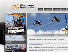 Tablet Screenshot of flugtage-bautzen.de
